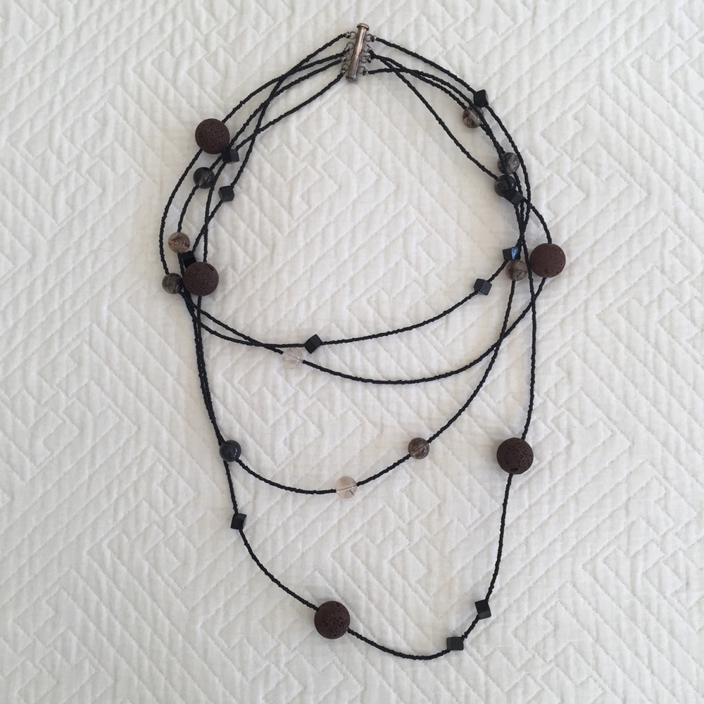 Beaded Multistrand Necklace